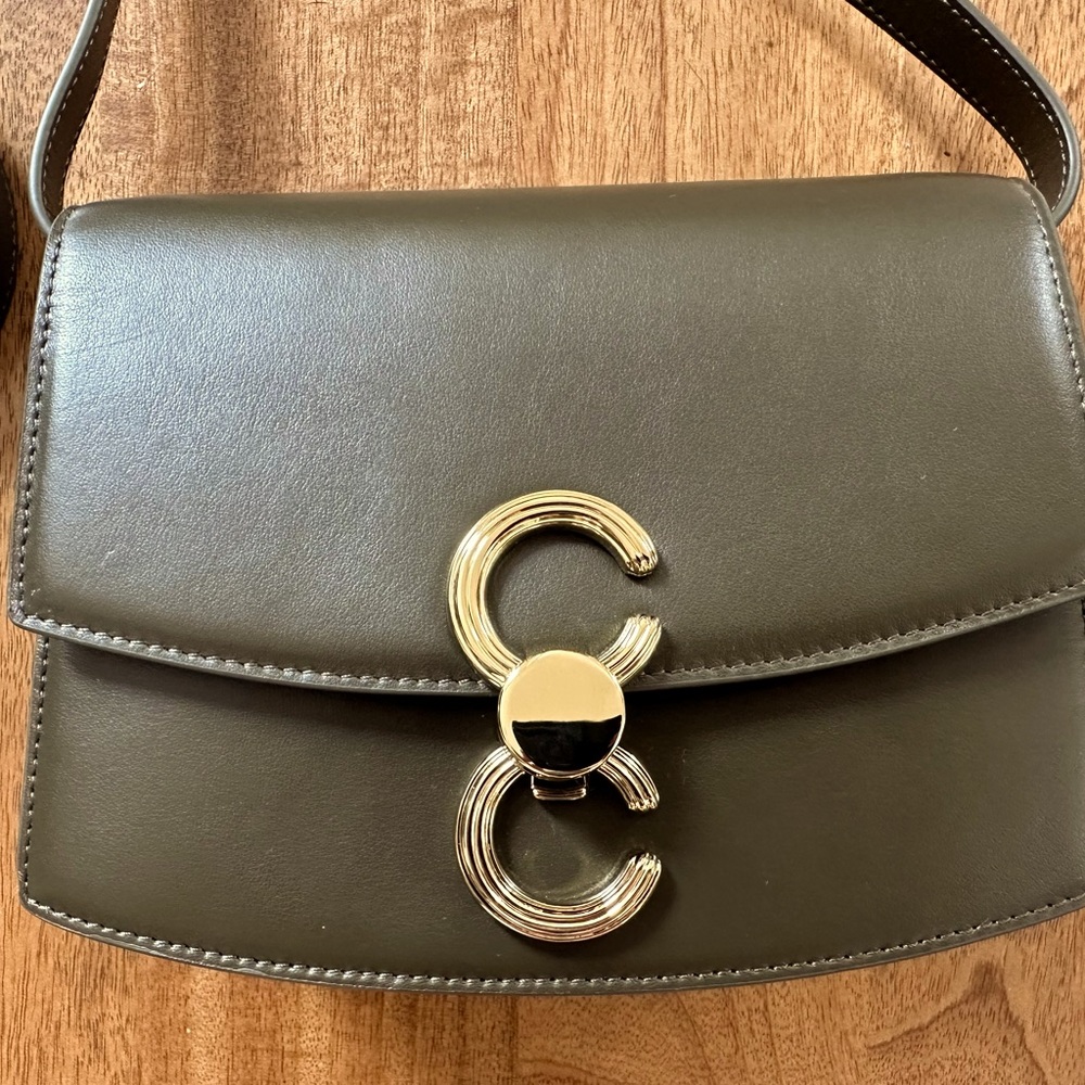 Cafune Small Pendulum Leather Crossbody Bag - Pine Green — image 2 of 8